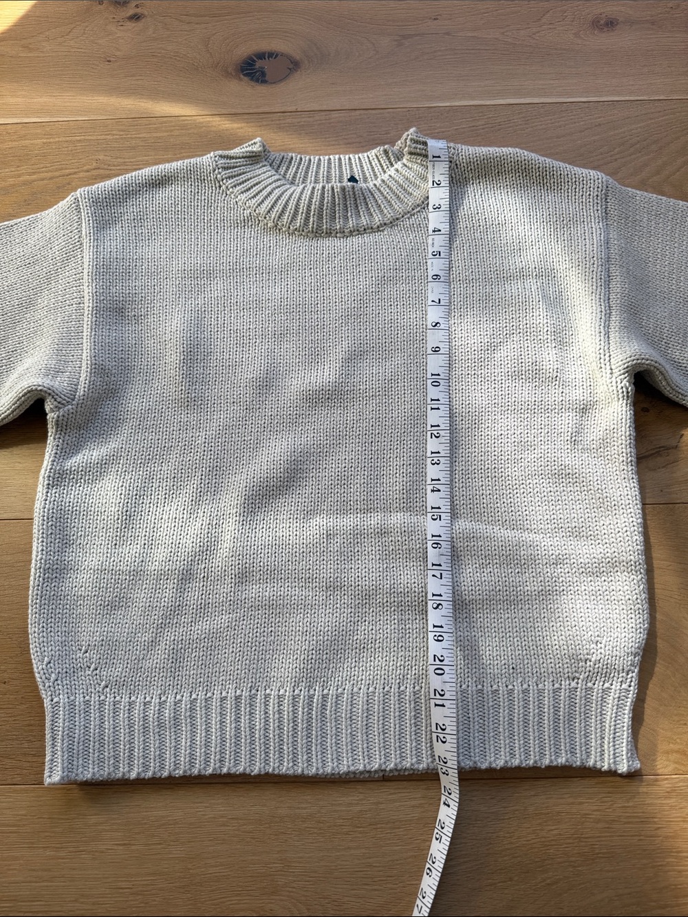 Princess Polly Beige Ribbed Crewneck Sweater - Picture 5 of 5